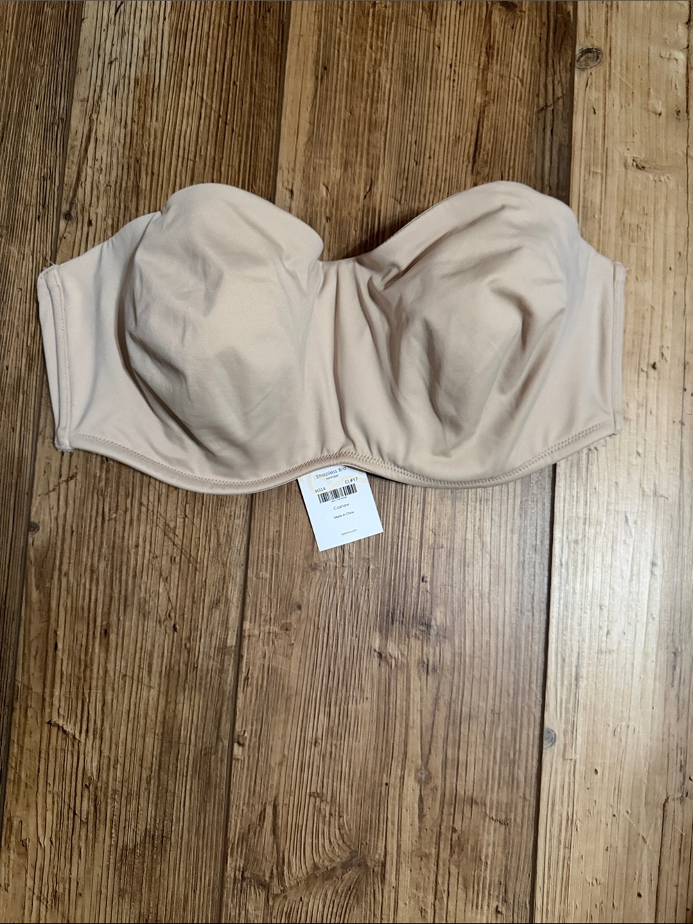 Delmira Strapless Nude underwire Bra - NWT